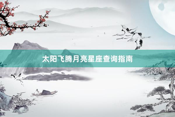 太阳飞腾月亮星座查询指南